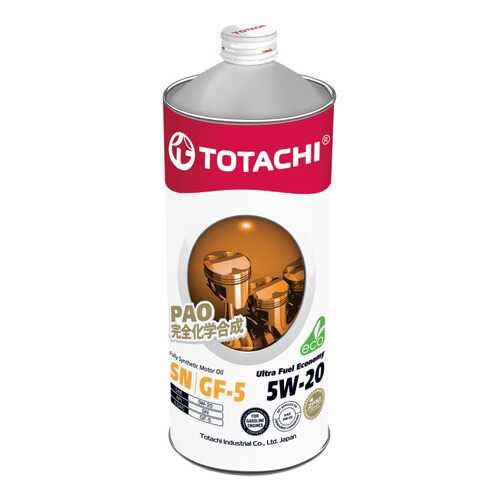 Моторное масло Totachi Ultra Fuel Fully Synthetic SN 5W-20 1л в Газпромнефть
