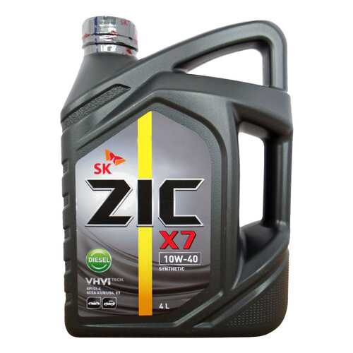 Моторное масло Zic Diesel X7 10W-40 4л в Газпромнефть