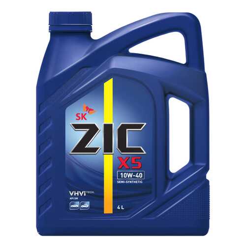Моторное масло Zic Х5 10W-40 4л в Газпромнефть