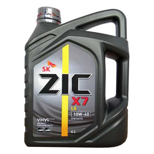 Моторное масло Zic X7 LS 10W-40 4л в Газпромнефть