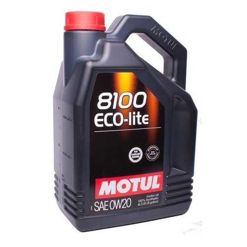 MOTUL Масло Motul 8100 Eco-Lite Sn/Cf 0w20 Моторное Синтетическое 4 Л в Газпромнефть