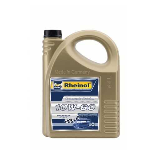 SWD Rheinol Моторное Масло Synergie Racing 10w60 Син. (4л) в Газпромнефть