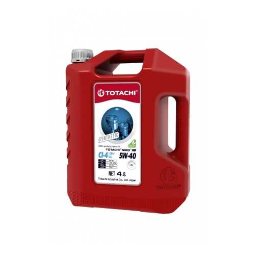 TOTACHI Масло Моторное Totachi Niro Hd Synthetic Api Ci-4/Sl 5w-40 Пласт. 4л в Газпромнефть