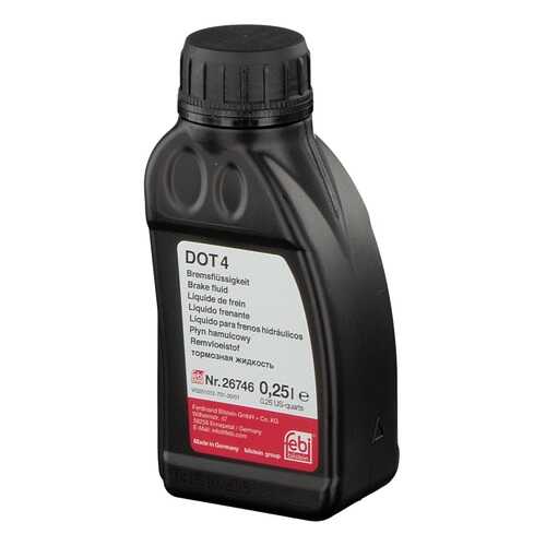 Жидкость тормозная FEBI Brake Fluid DOT4 0,25 л 26746 в Газпромнефть