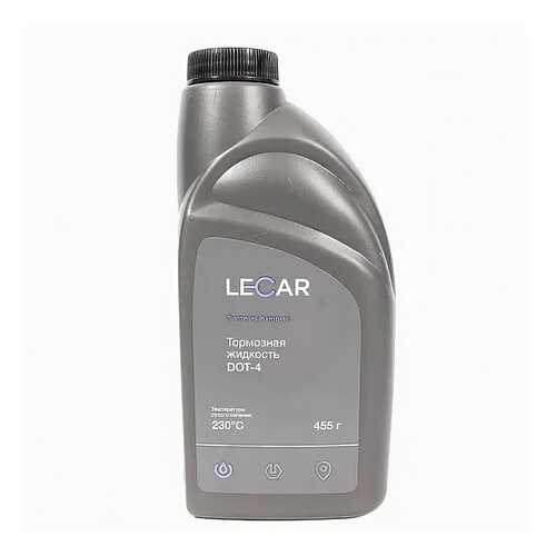 Жидкость тормозная LECAR DOT4 455 г LECAR000011410 в Газпромнефть
