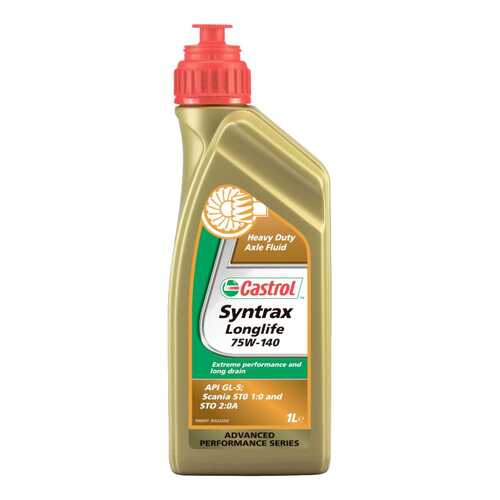 Трансмиссионное масло Castrol Syntrax Longlife 75w140 1л 1543AE в Газпромнефть