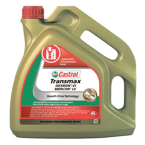 Трансмиссионное масло Castrol Transmax Dexron® VI Mercon® LV 4л 156CAB в Газпромнефть
