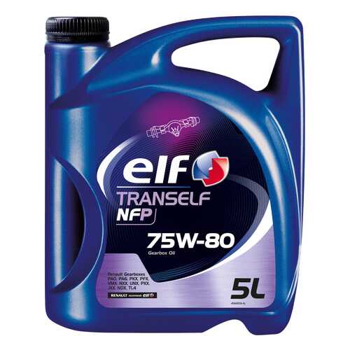 Трансмиссионное масло ELF TRANSELF NFP 75W80 5л (195576) в Газпромнефть