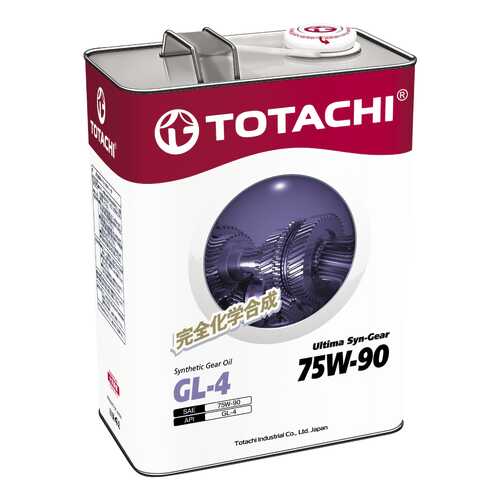 Трансмиссионное масло TOTACHI Ultima Syn-Gear 75w90 4л 4589904931635 в Газпромнефть