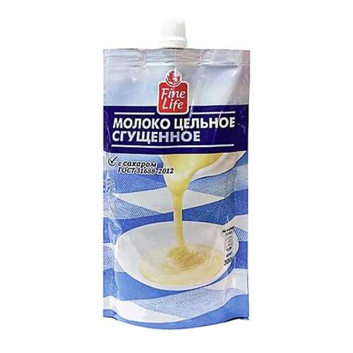 Молоко Fine Life цельное сгущенное с сахаром 300 г в Газпромнефть