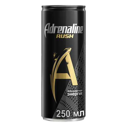 Напиток энергетический Adrenaline rush абсолютная энергия жестяная банка 0.25 л в Газпромнефть