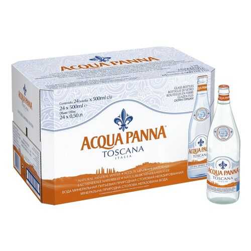 Минеральная вода Acqua Panna негазированная стекло 24 шт по 0.5 л в Газпромнефть