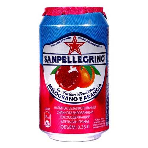 Напиток сокосодержащий San Pellegrino со вкусом граната и апельсина, 0,33 л а/б по 6шт в Газпромнефть