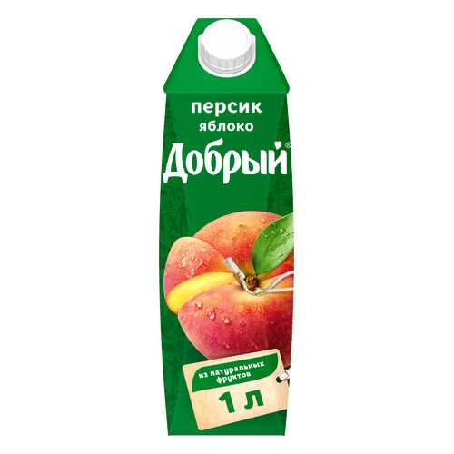 Нектар Добрый персик-яблоко 1 л в Газпромнефть