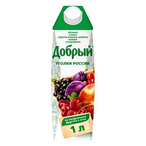 Нектар слива-смородина-яблоко-вишня Добрый уголки России 1 л в Газпромнефть