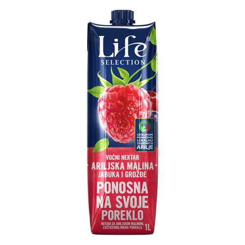Сок Life Premium Яблоко, малина, виноград 1 л в Газпромнефть