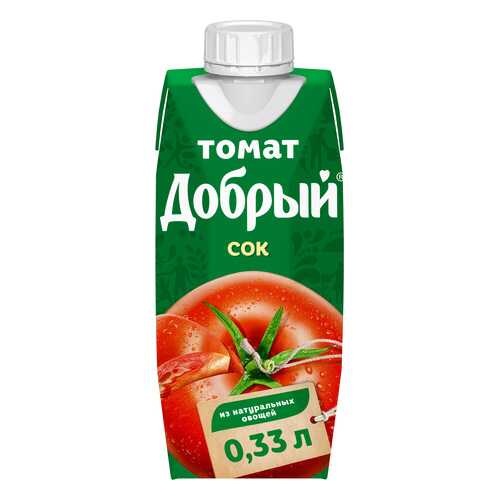 Сок томатный Добрый с мякотью 0.33 л в Газпромнефть